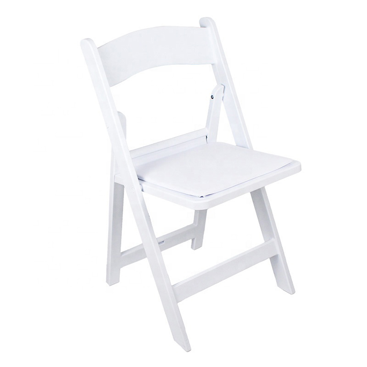 White plastic folding chair for party wedding